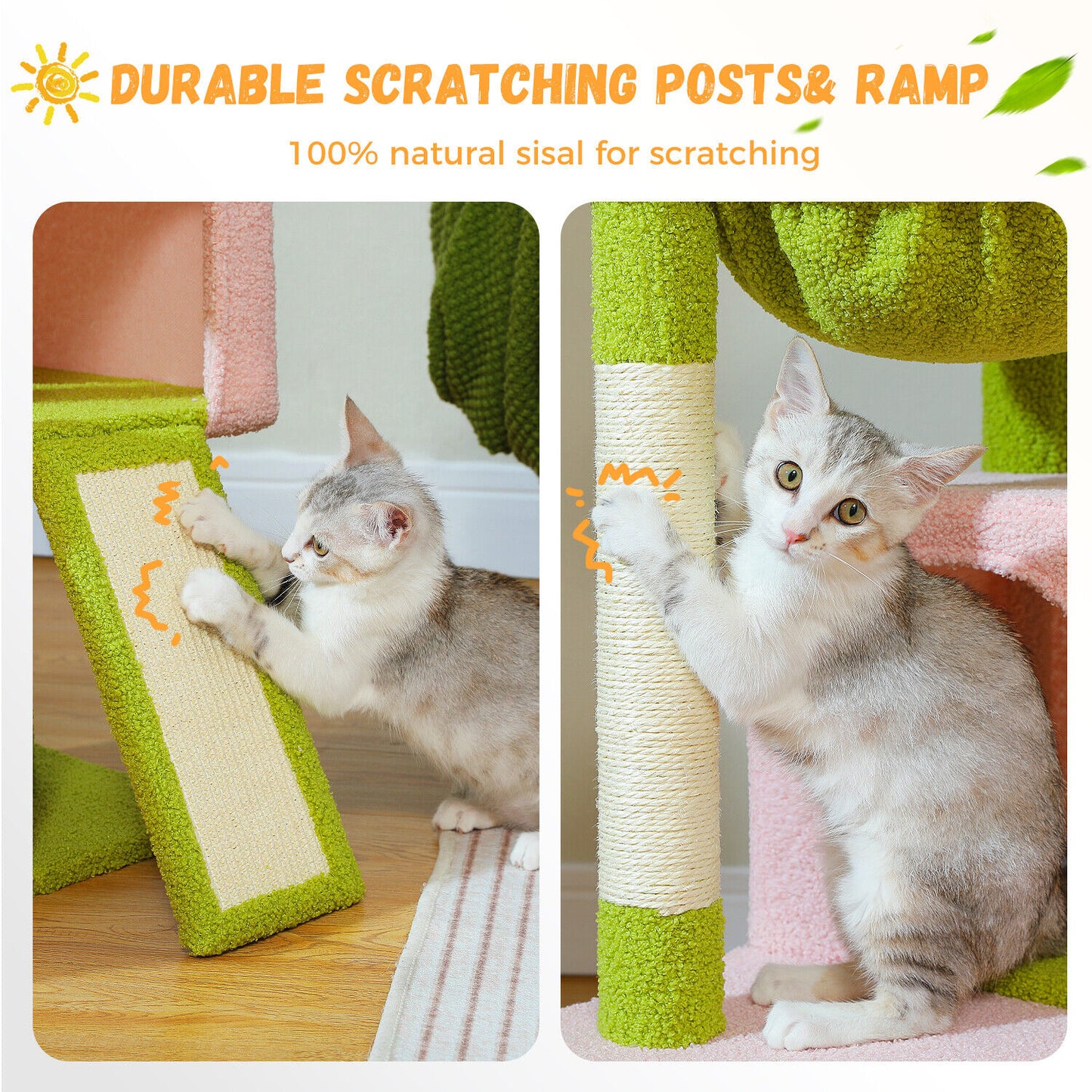 PAWZ Road Cat Tree Tower Condo Scratching Post Scratcher House for Large Cats