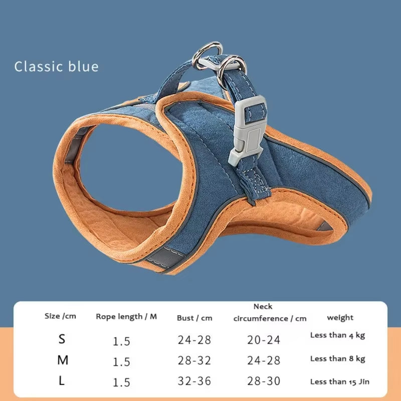 Cat Harness Leash Set for Cat Accessories Dog Cat Vest Pug Leashes Walking Tools Walk Out Leads Products