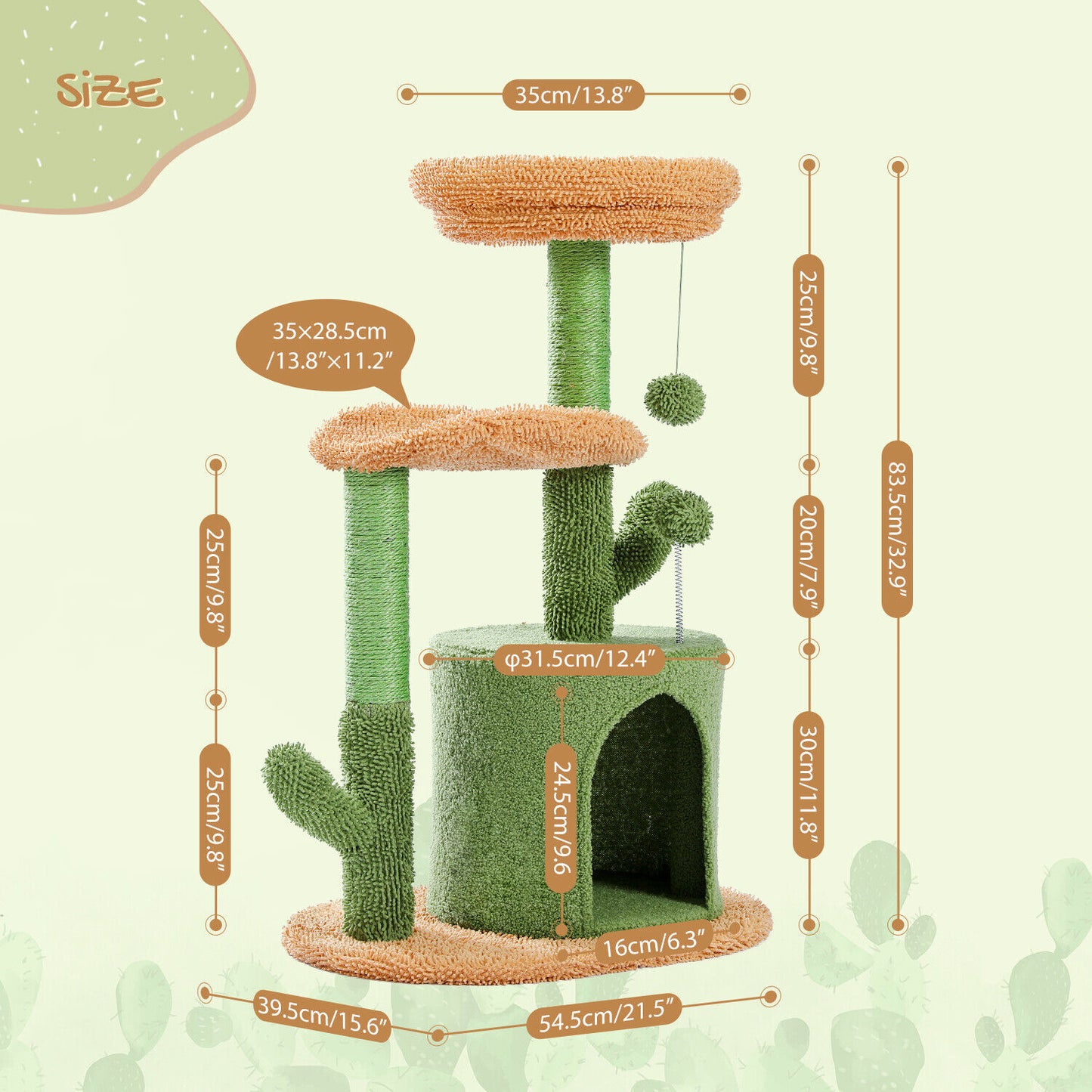 PAWZ Road Cat Tree Tower Condo Scratching Post Scratcher House for Large Cats