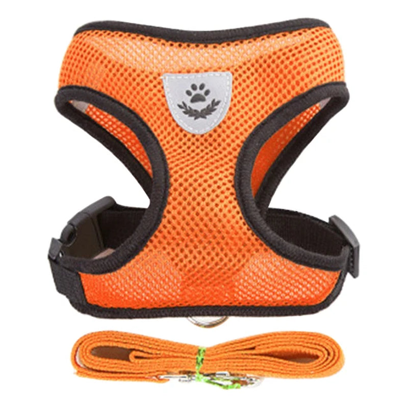 Cat Harness Leash Set for Small Dogs Adjustable Puppy Cat Harness Vest French Bulldog Chihuahua Pug Outdoor Walking Lead Leash