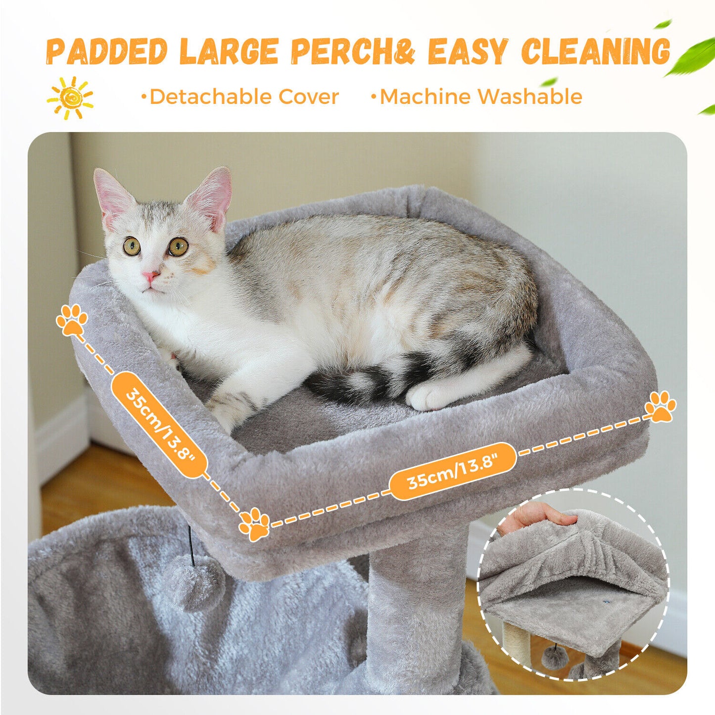 PAWZ Road Cat Tree Tower Condo Scratching Post Scratcher House for Large Cats