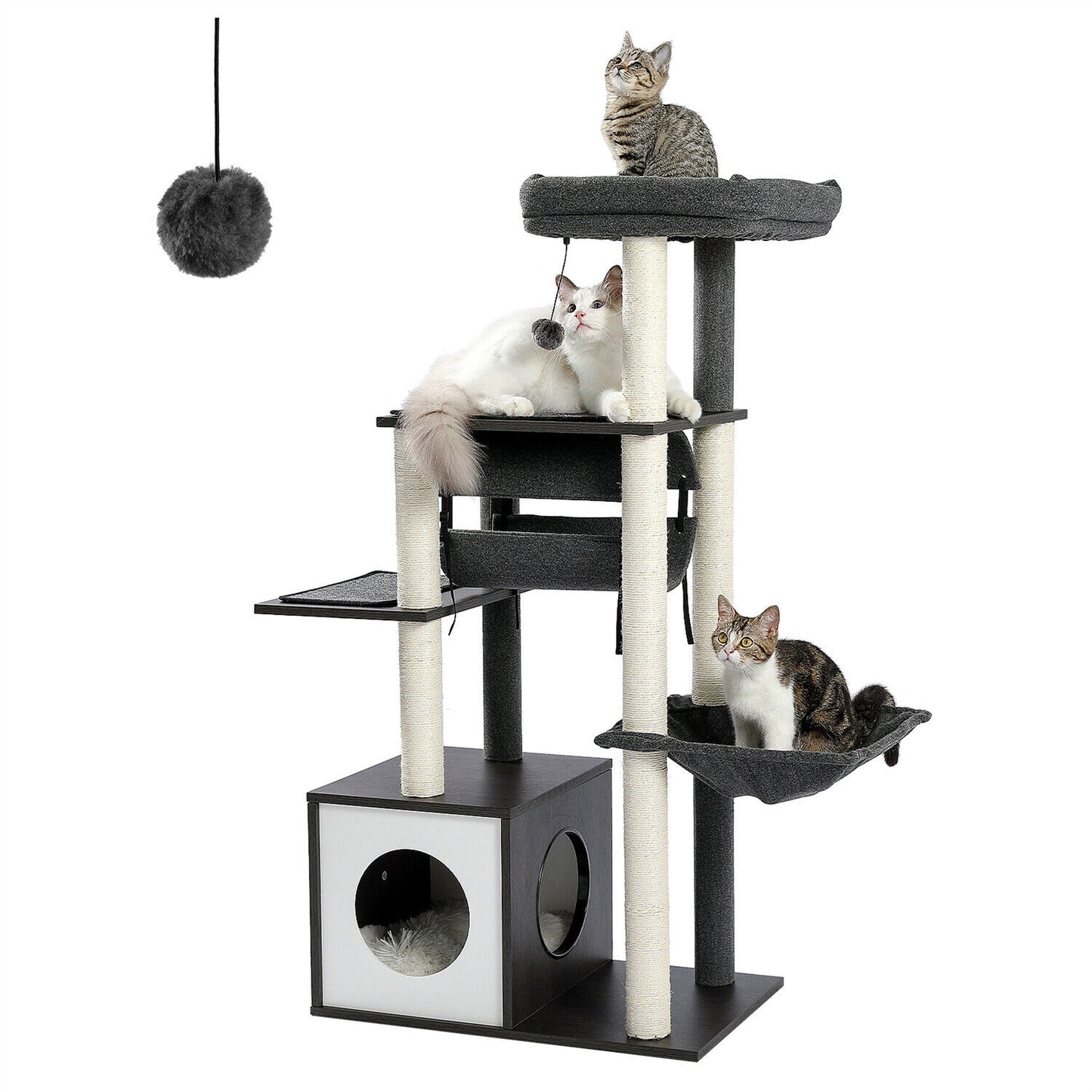 PAWZ Road Cat Tree Tower Condo Scratching Post Scratcher House for Large Cats