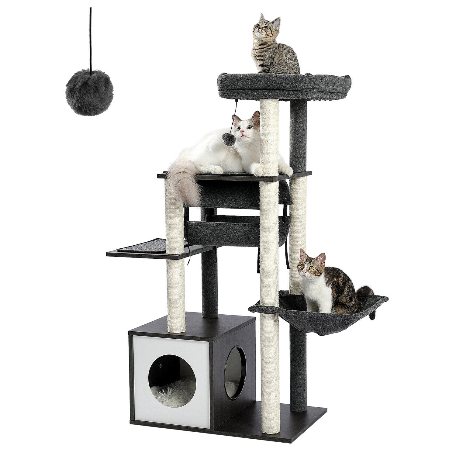 PAWZ Road Cat Tree Tower Condo Scratching Post Scratcher House for Large Cats