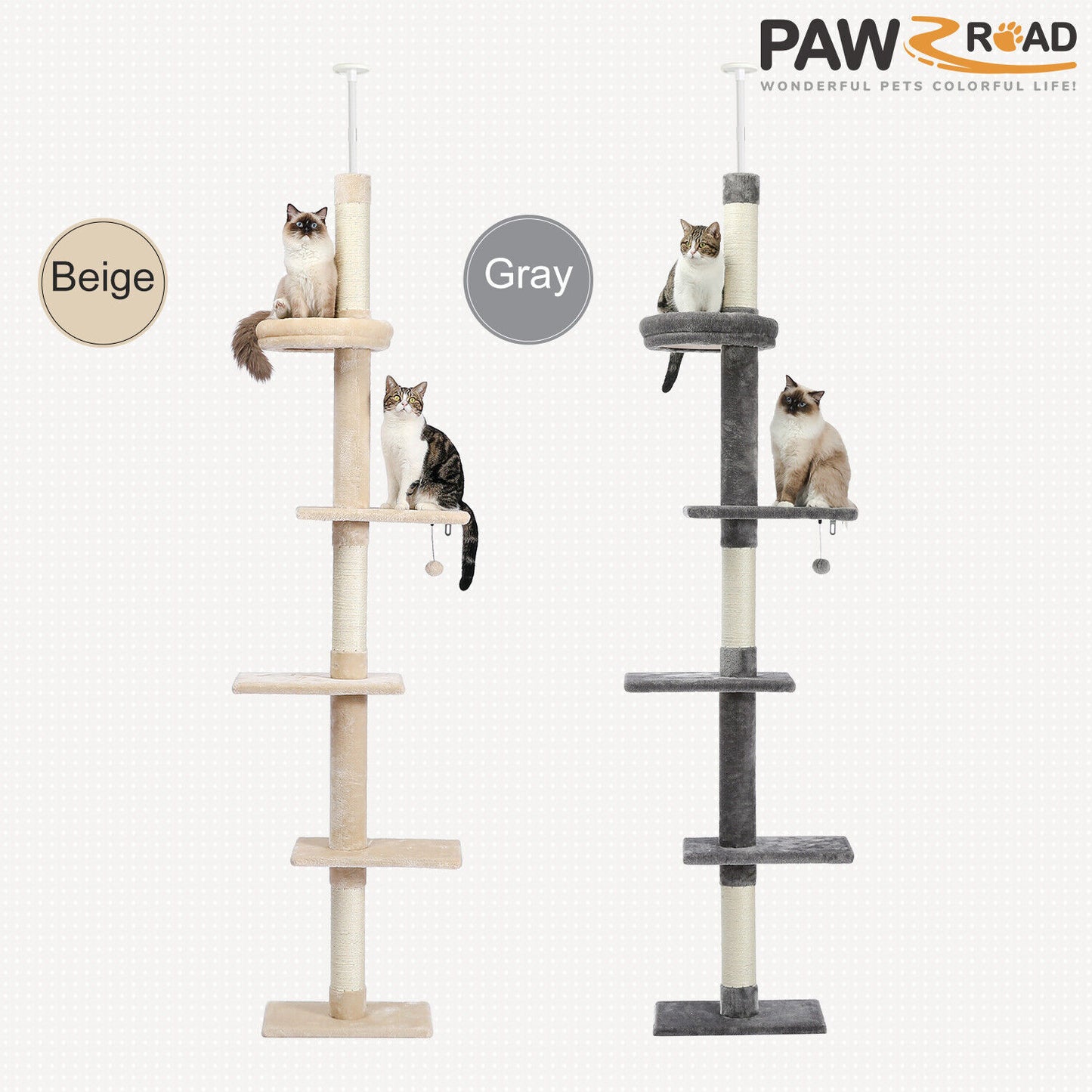PAWZ Road Cat Tree Tower Condo Scratching Post Scratcher House for Large Cats