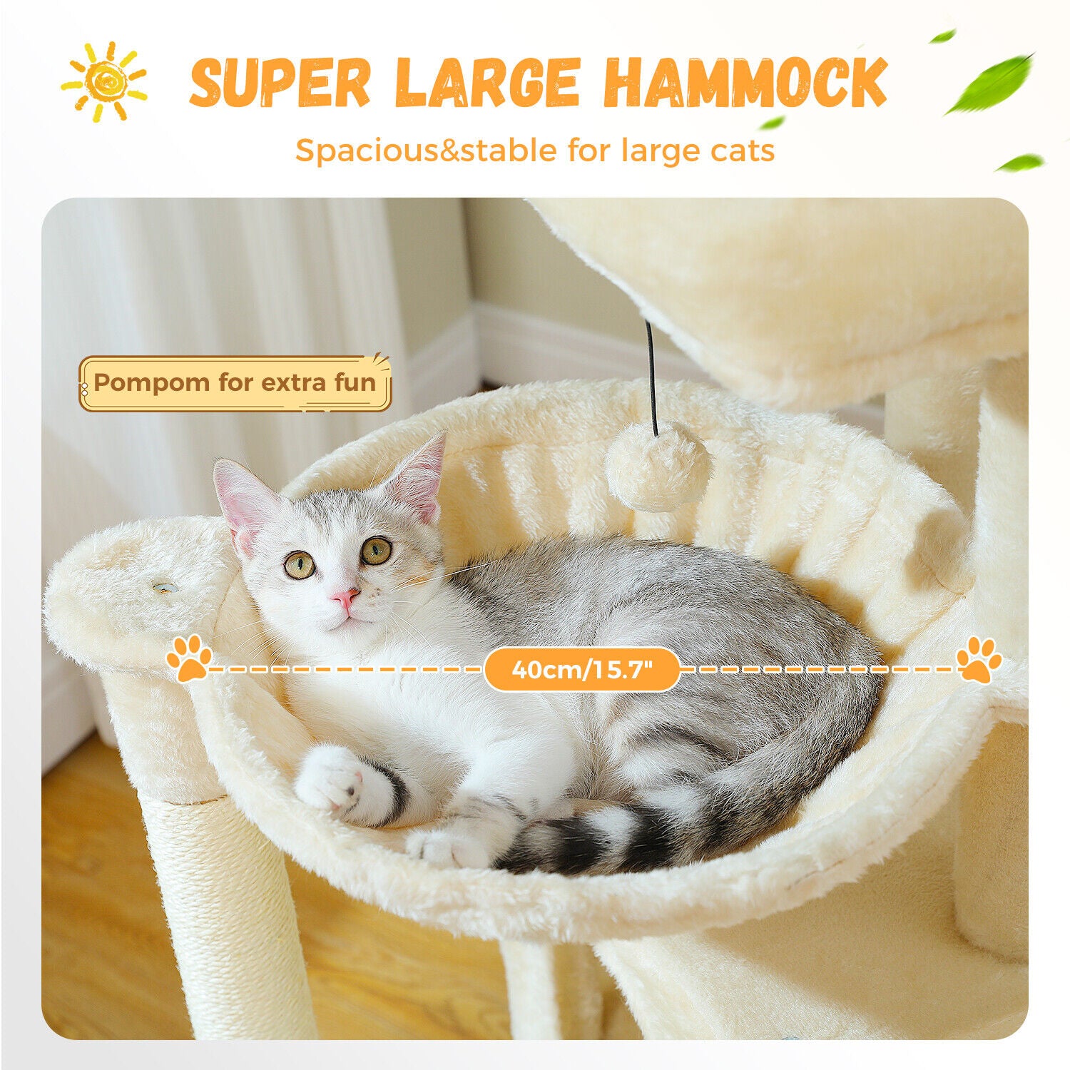 PAWZ Road Cat Tree Tower Condo Scratching Post Scratcher House for Large Cats