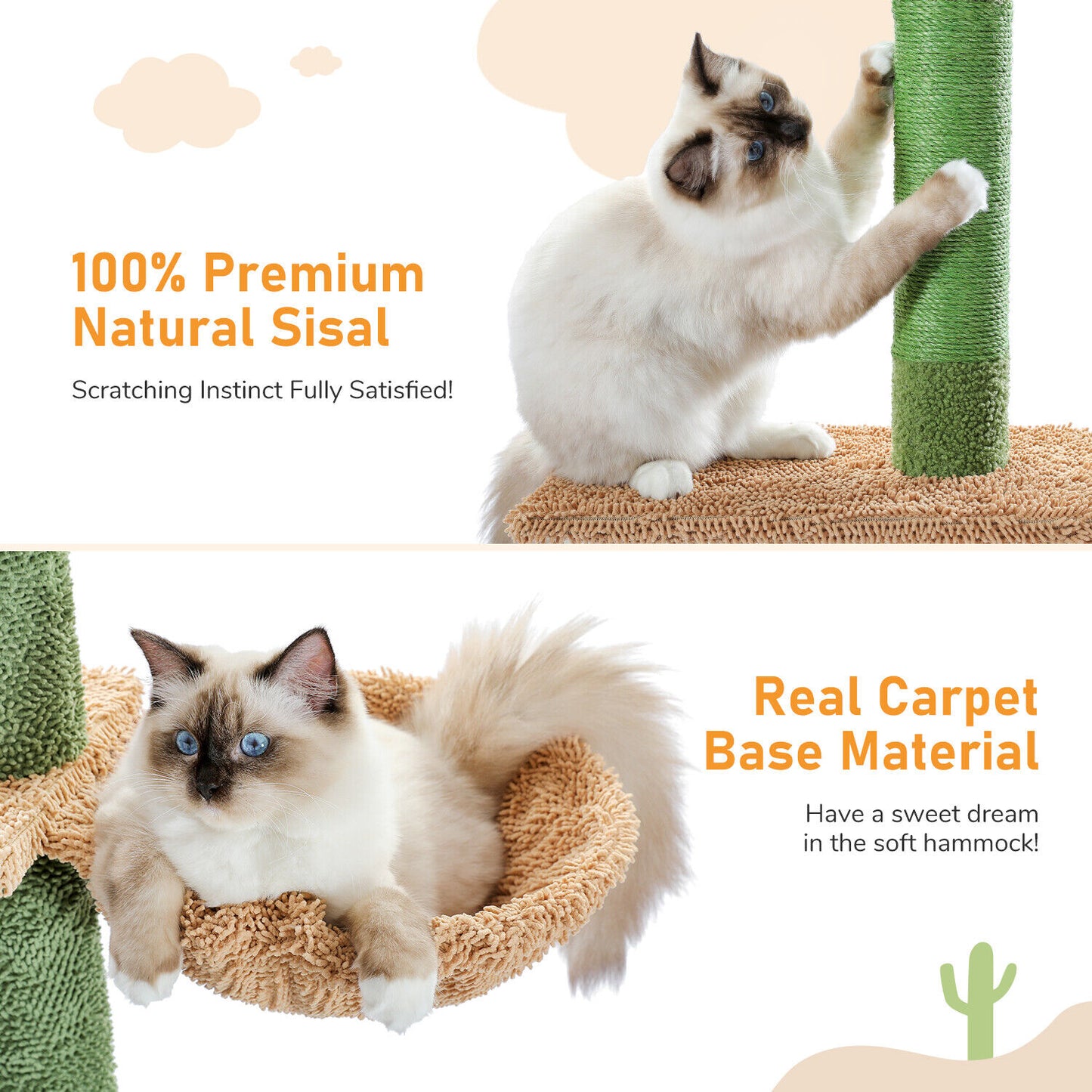 PAWZ Road Cat Tree Tower Condo Scratching Post Scratcher House for Large Cats