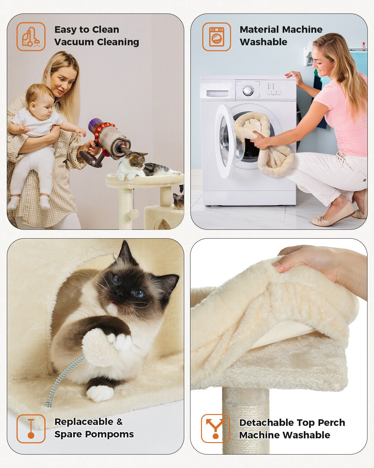 PAWZ Road Cat Tree Tower Condo Scratching Post Scratcher House for Large Cats