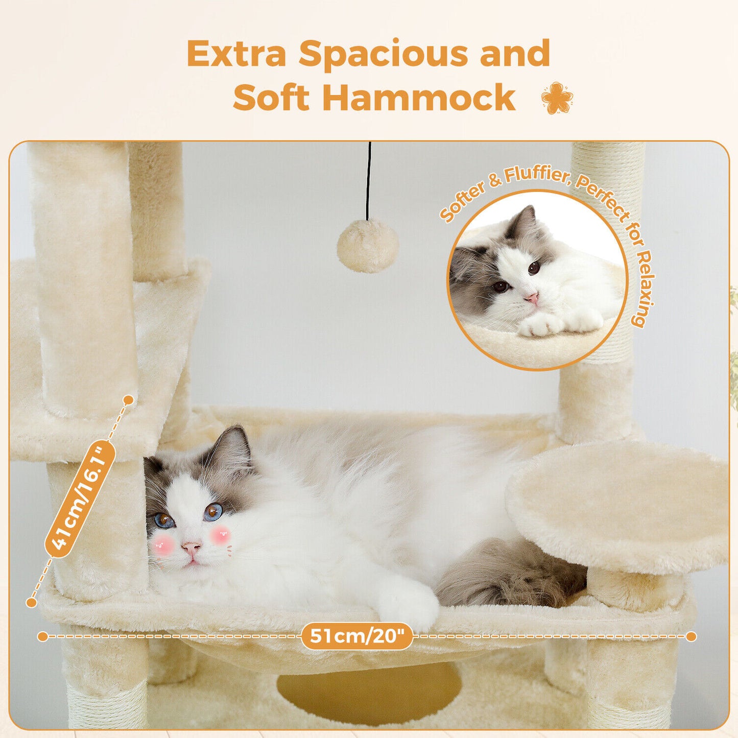 PAWZ Road Cat Tree Tower Condo Scratching Post Scratcher House for Large Cats