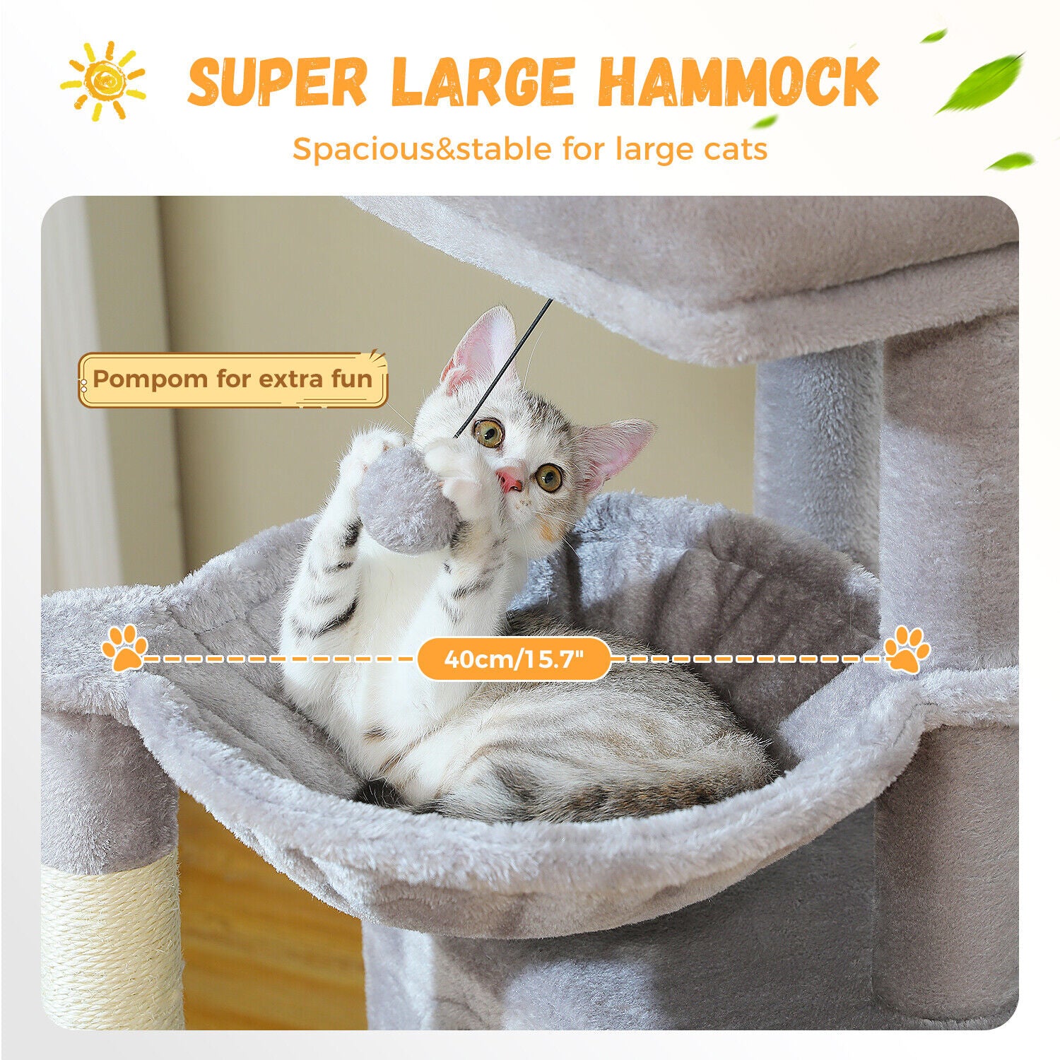 PAWZ Road Cat Tree Tower Condo Scratching Post Scratcher House for Large Cats
