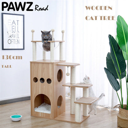 PAWZ Road Cat Tree Tower Condo Scratching Post Scratcher House for Large Cats