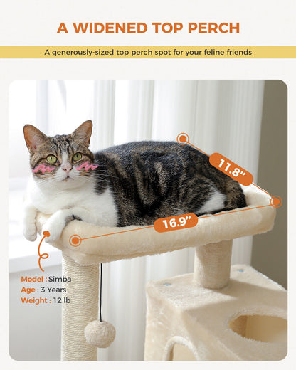 PAWZ Road Cat Tree Tower Condo Scratching Post Scratcher House for Large Cats