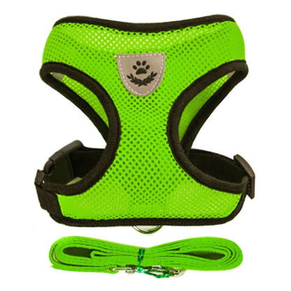 Cat Harness Leash Set for Small Dogs Adjustable Puppy Cat Harness Vest French Bulldog Chihuahua Pug Outdoor Walking Lead Leash