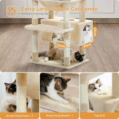 PAWZ Road Cat Tree Tower Condo Scratching Post Scratcher House for Large Cats