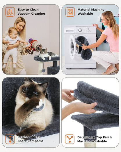 PAWZ Road Cat Tree Tower Condo Scratching Post Scratcher House for Large Cats