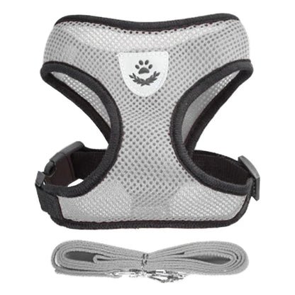 Cat Harness Leash Set for Small Dogs Adjustable Puppy Cat Harness Vest French Bulldog Chihuahua Pug Outdoor Walking Lead Leash