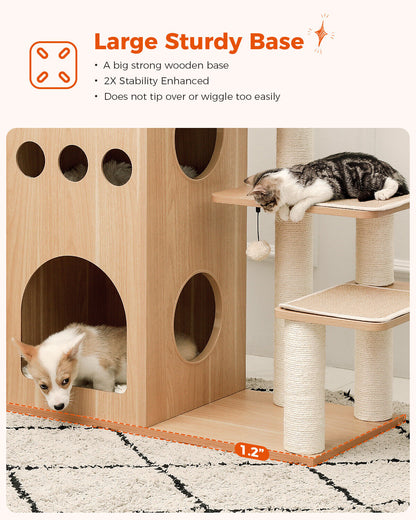 PAWZ Road Cat Tree Tower Condo Scratching Post Scratcher House for Large Cats