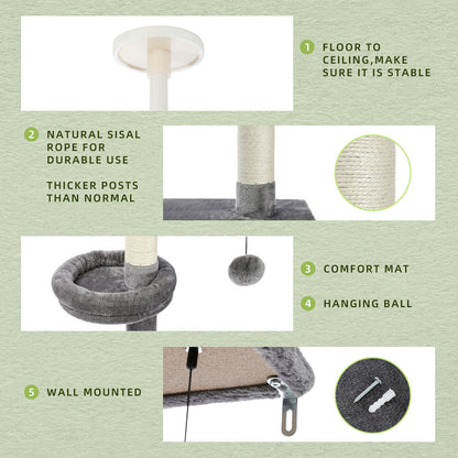 PAWZ Road Cat Tree Tower Condo Scratching Post Scratcher House for Large Cats
